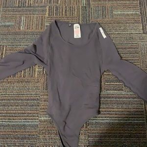 New Gymshark Grey Medium Powerdown Bodysuit